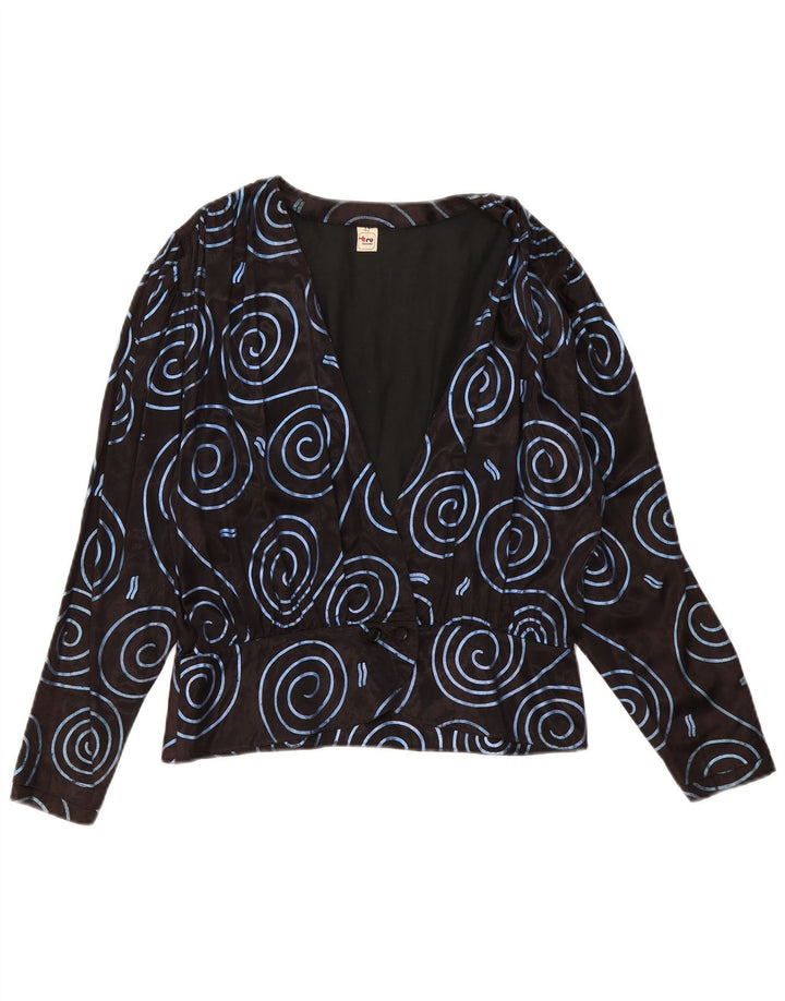 TRU Chemisier à motif abstrait pour femme IT 42 Noir moyen