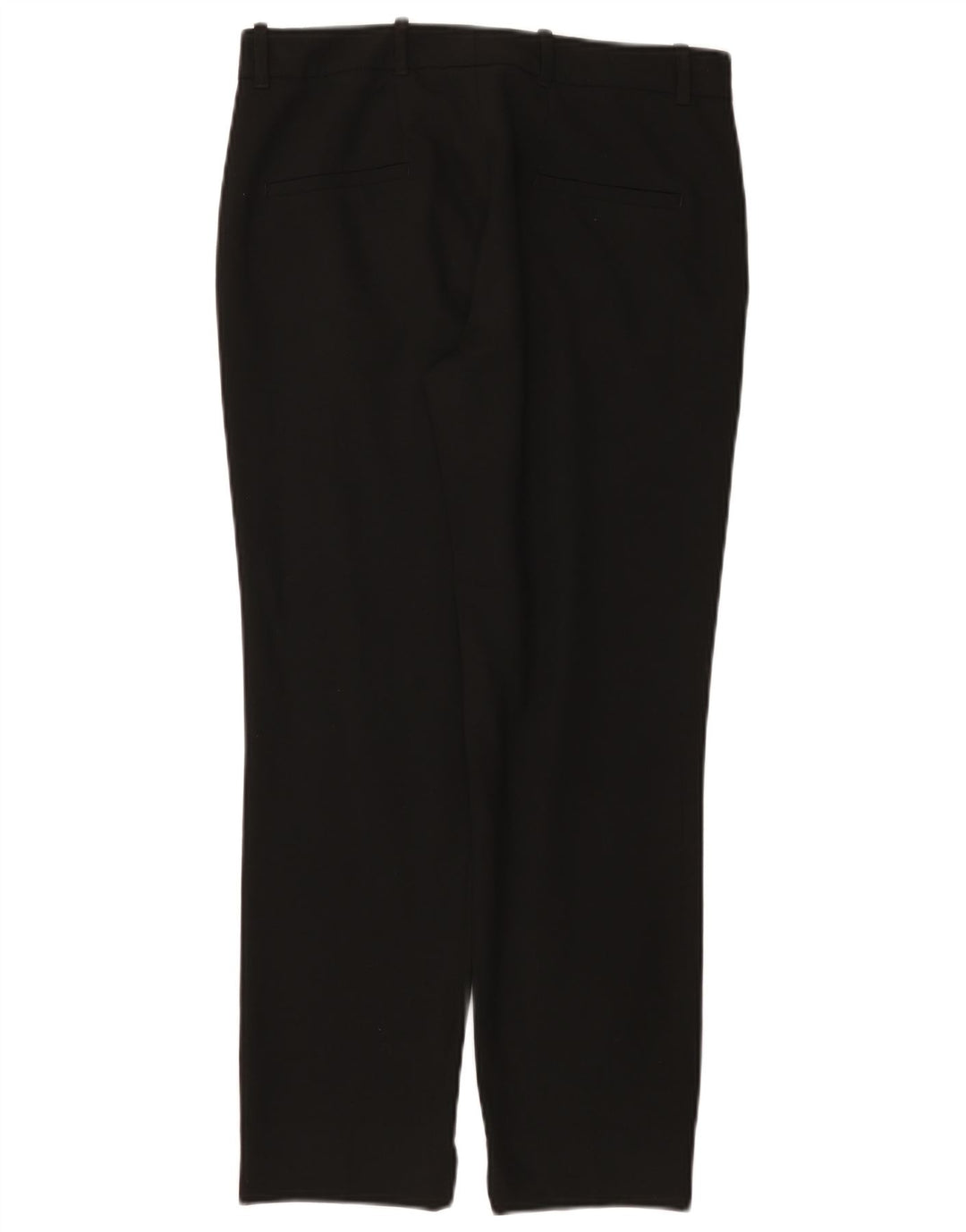 Pantalon Chino Droit Femme ZARA Petit W26 L26 Noir Polyester