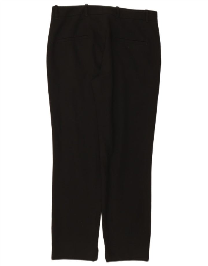 Pantalon Chino Droit Femme ZARA Petit W26 L26 Noir Polyester