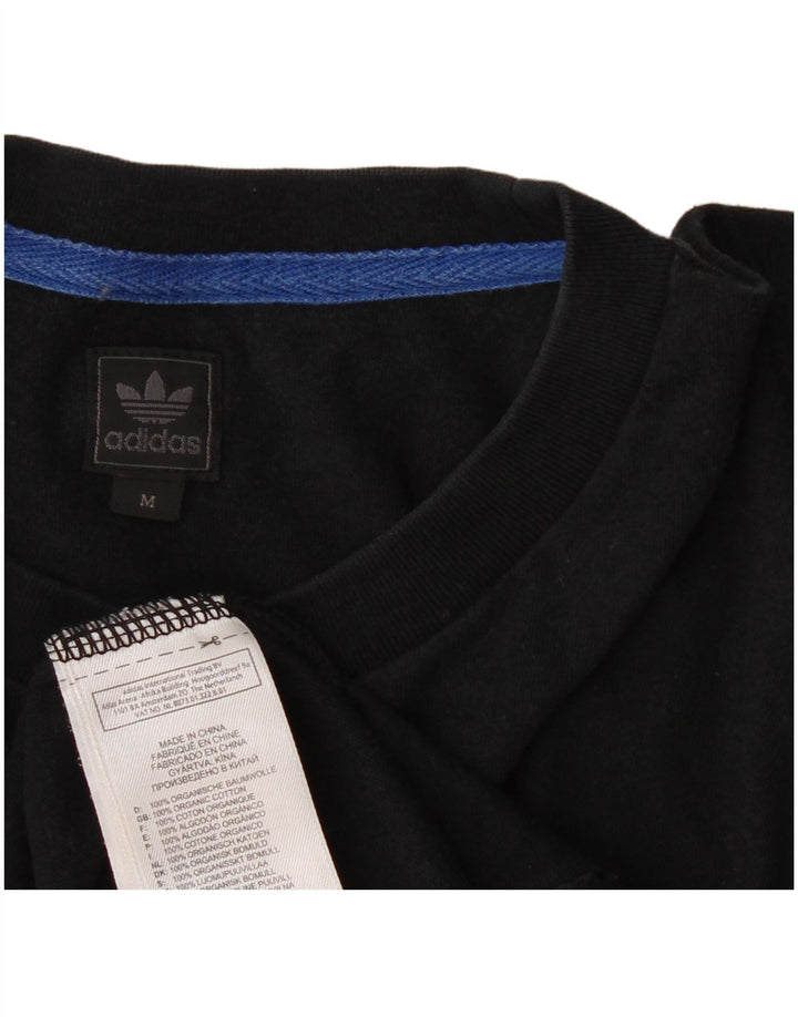 Adidas T-shirt graphique pour homme en coton noir moyen