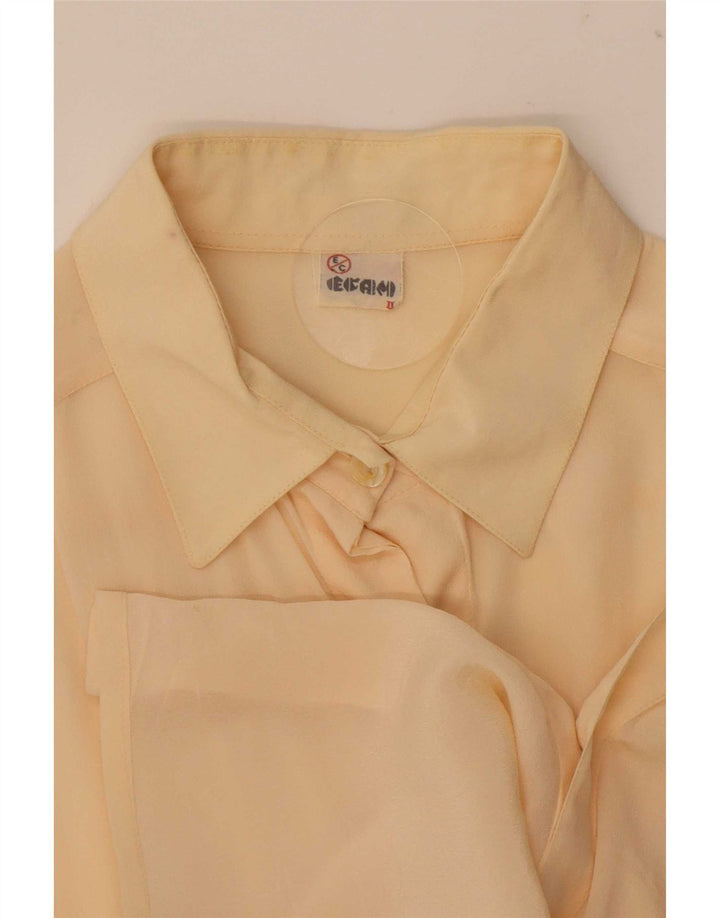 Chemisier chemise femme vintage UK 16 Grand Beige