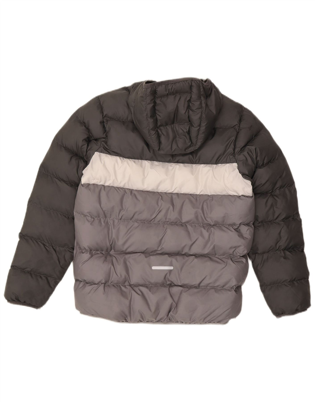 Adidas Veste matelassée à capuche pour garçon 13-14 ans Gris Colorblock Polyester