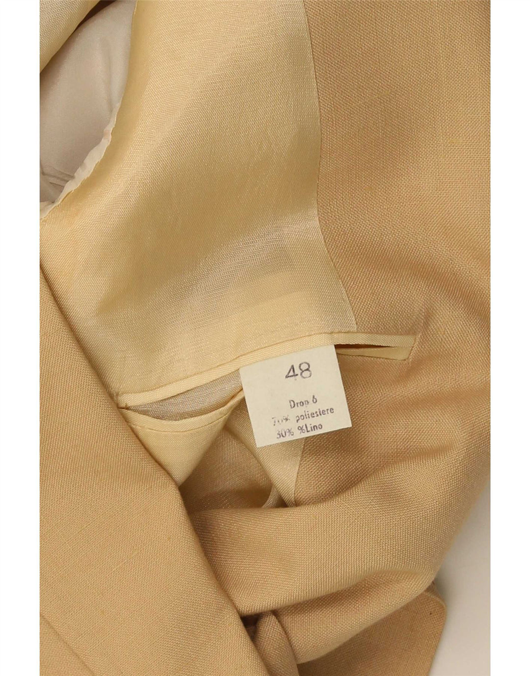 Veste Blazer Vintage Homme 2 Boutons IT 48 Polyester Beige Moyen
