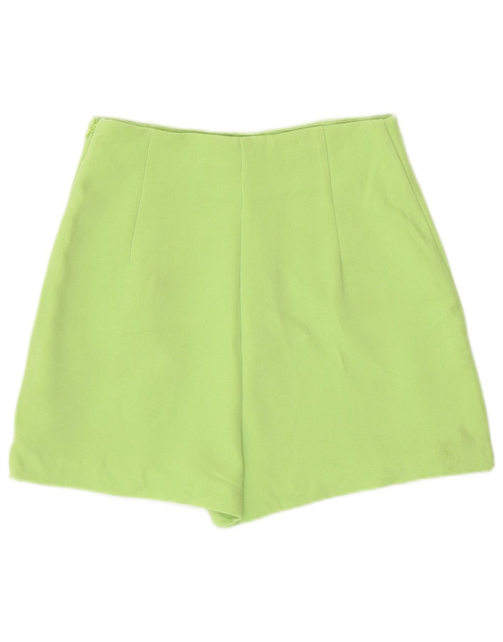 Zara Jupe-short taille haute pour femme UK 8 Small Vert