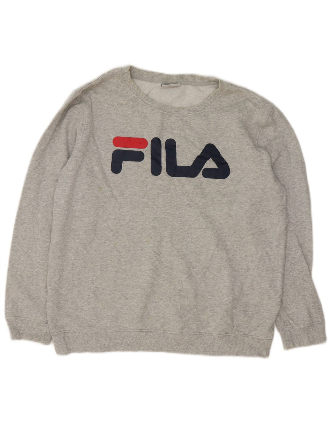 Fila Sweat-Shirt Graphique Homme Gris Moyen Moucheté Coton