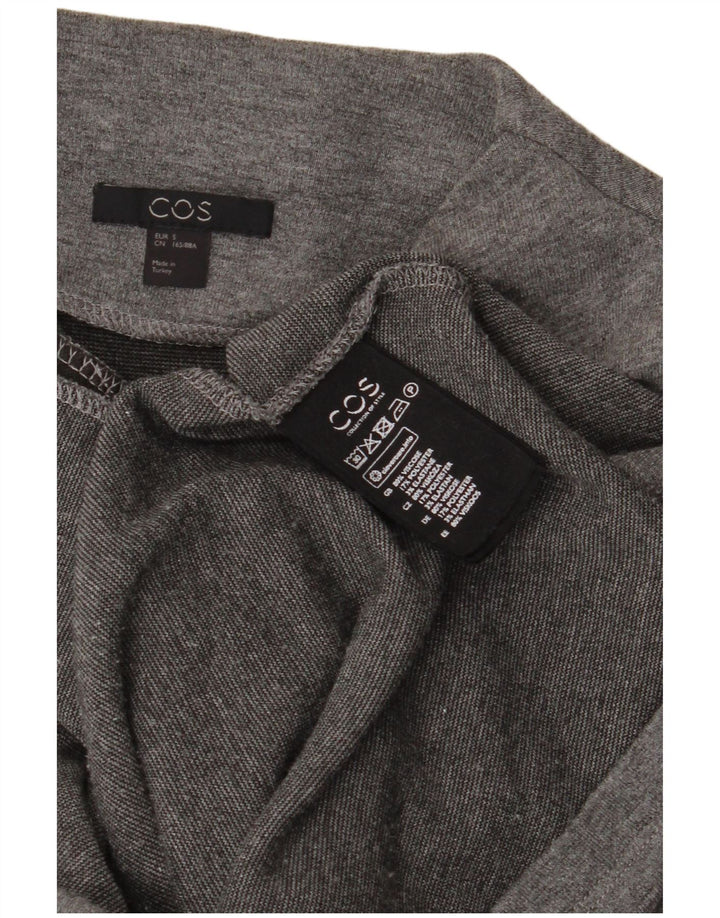 Cos Robe Pull Femme UK 10 Petite Viscose Grise