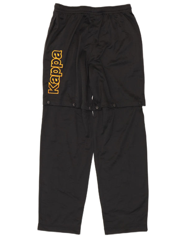 Kappa Pantalon de Survêtement Graphique Homme Large Noir Polyester