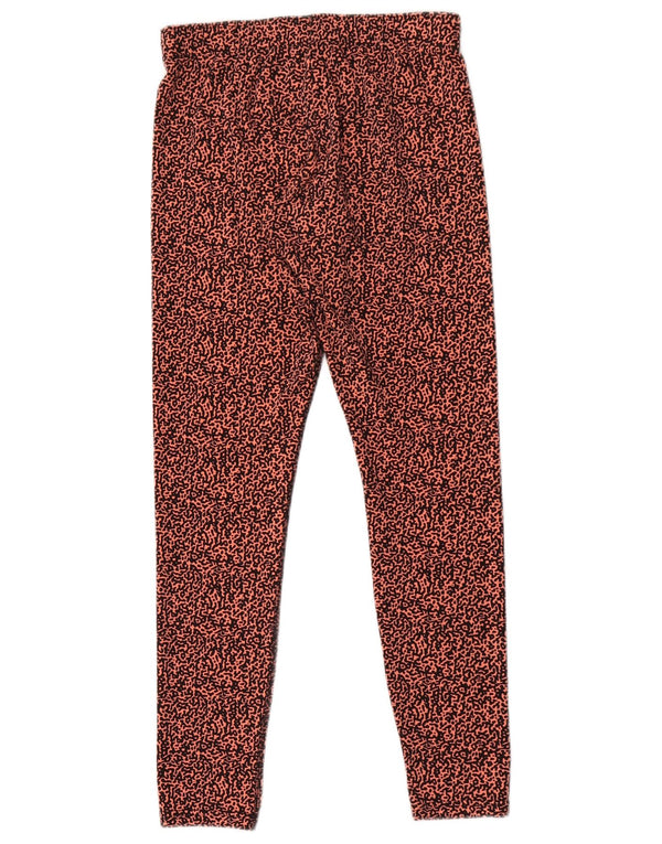 Nike Leggings Femme UK 12 Coton Rose Moyen Imprimé Animal