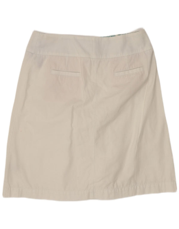 Jupe trapèze Boden pour femme UK 46 Large W32 Coton blanc