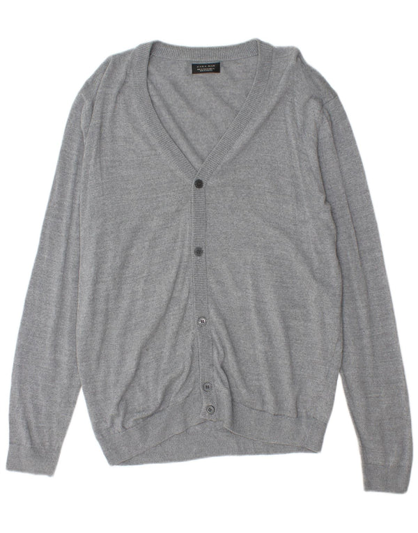 Zara Pull Cardigan Homme XL Gris