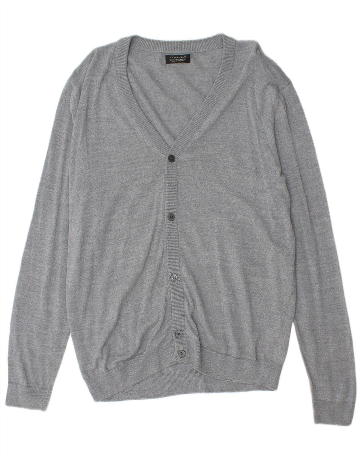 Zara Pull Cardigan Homme XL Gris