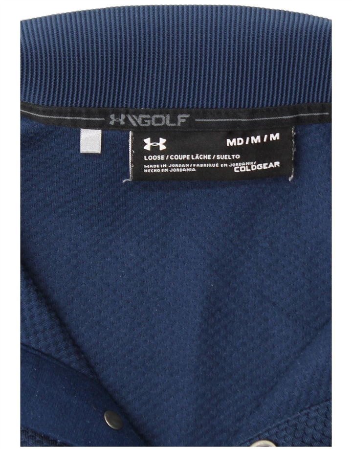 UNDER ARMOUR Sweat-Shirt Cold Gear Button Neck Homme Bleu Marine Moyen
