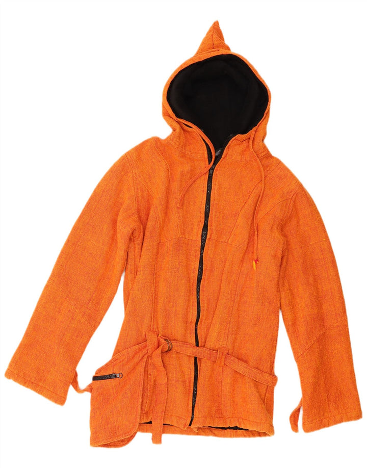 Coline Veste Bomber à Capuche Femme UK 12 Coton Orange Moyen