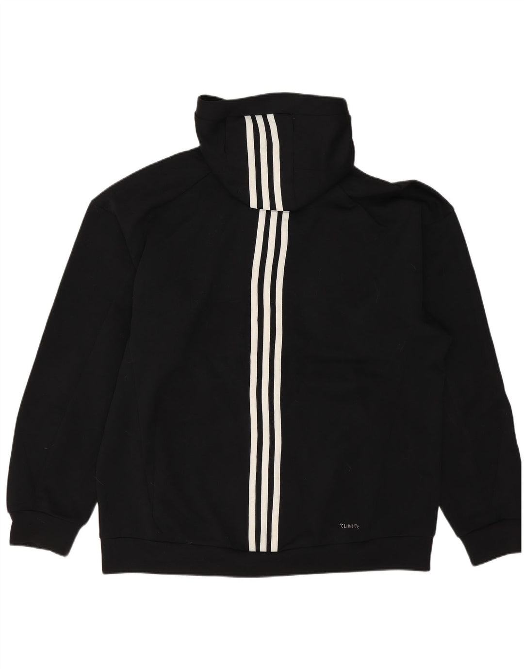 ADIDAS Pull à capuche zippé Climalite Graphic pour homme en polyester noir moyen