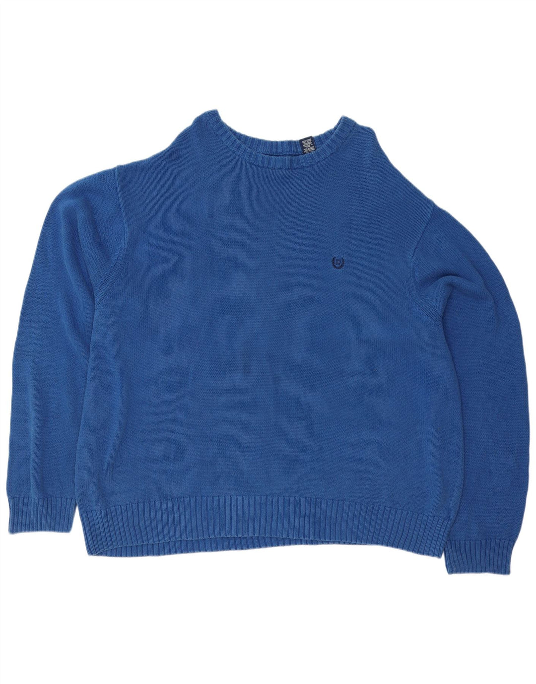 Chaps Pull à col rond pour homme en coton bleu 4XL