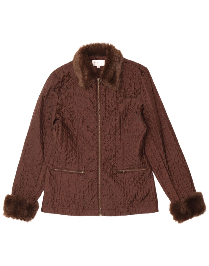 Hennes Veste matelassée pour femme IT 42 Nylon marron moyen
