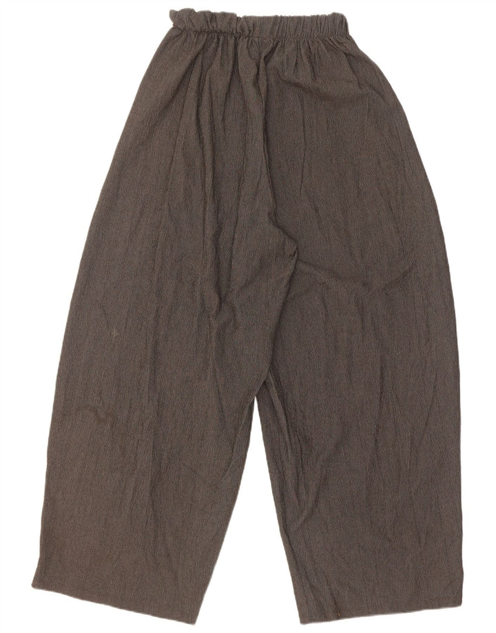 Zara Pantalon Sarouel Femme Moyen W28 L27 Gris Polyester