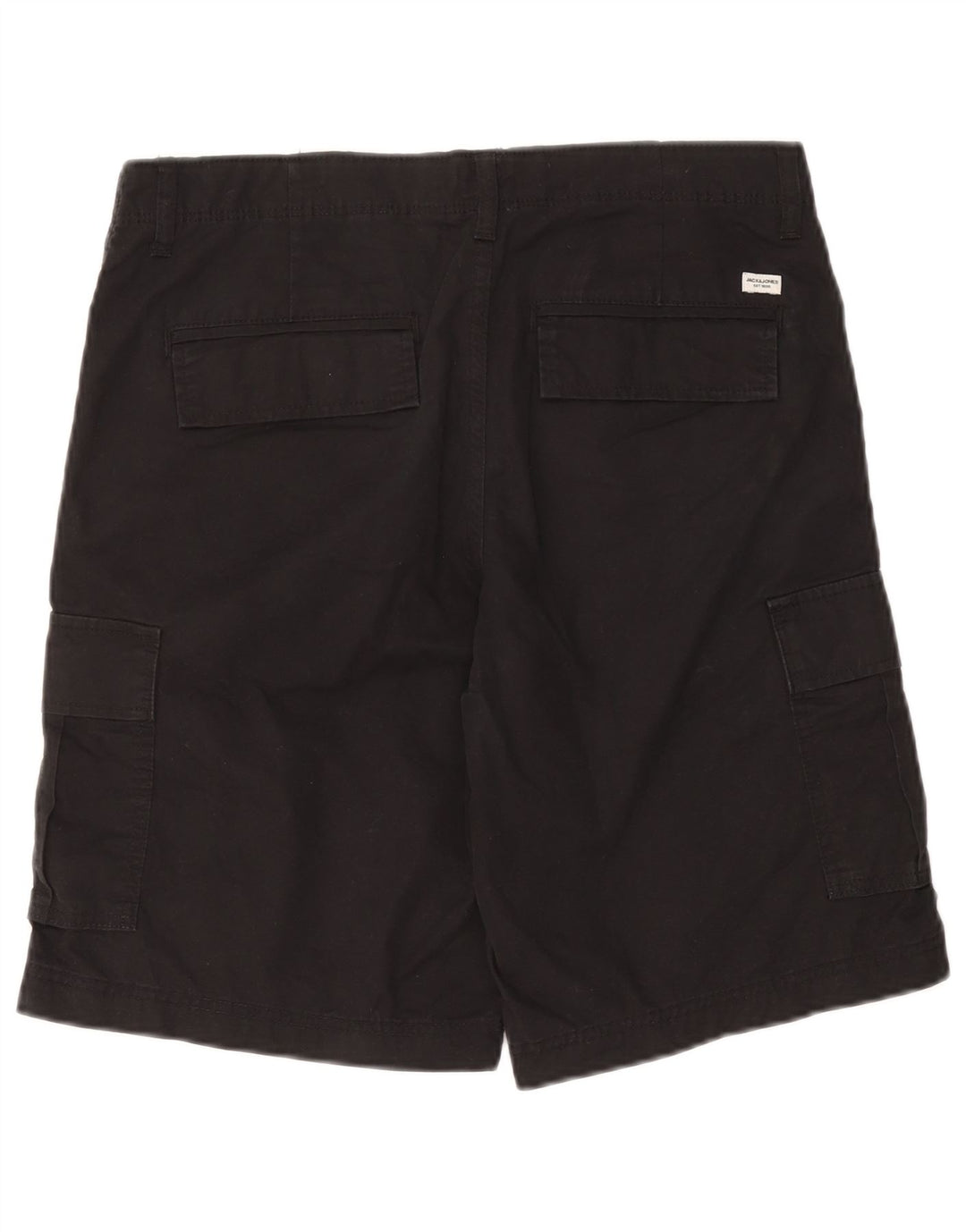 Jack & Jones Short Cargo Homme Moyen W32 Noir Coton