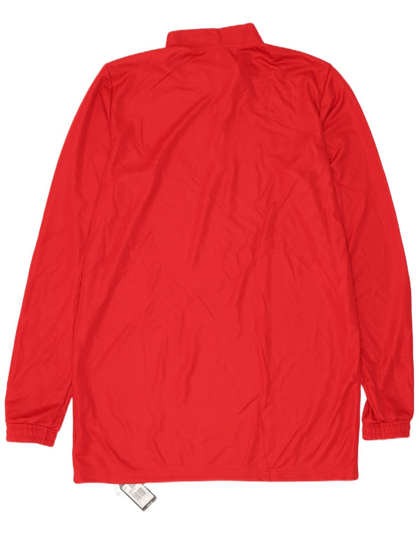 Adidas Hommes Aeroready Zip Neck Pull Survêtement Top XL Rouge Polyester