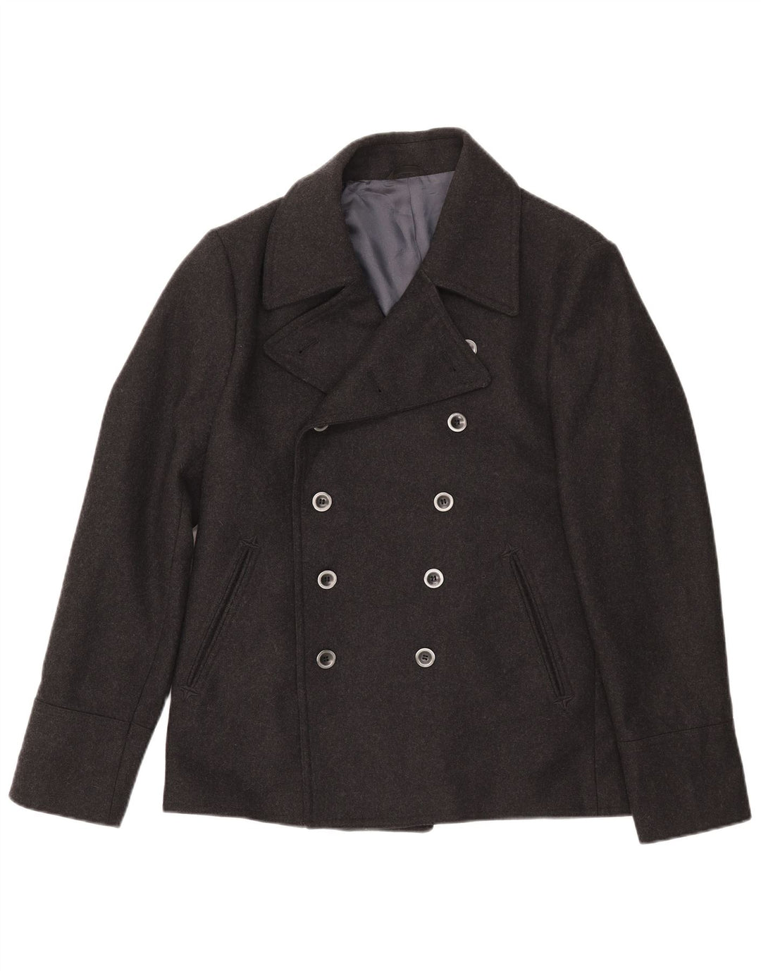 Sisley Caban Homme IT 50 Large Laine Noir