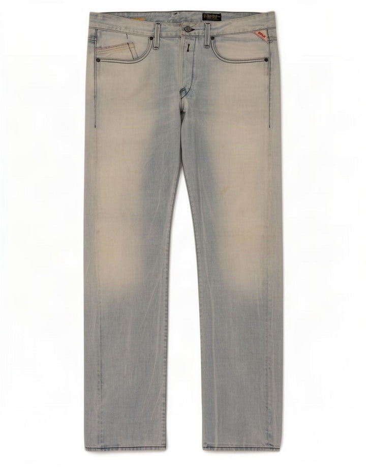 Replay Jean droit homme W36 L34 bleu coton