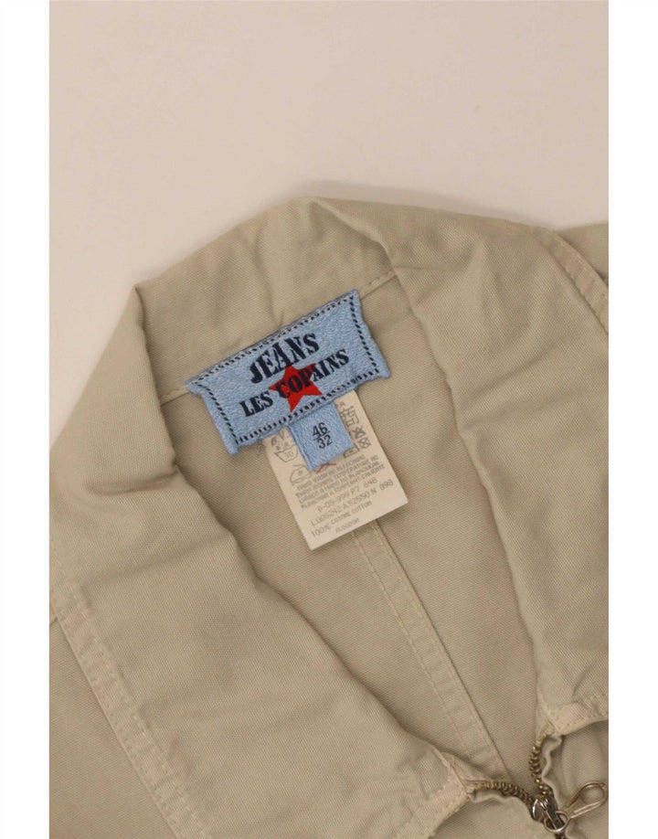 Les Copains Veste Utility Femme IT 46 Large Beige Coton