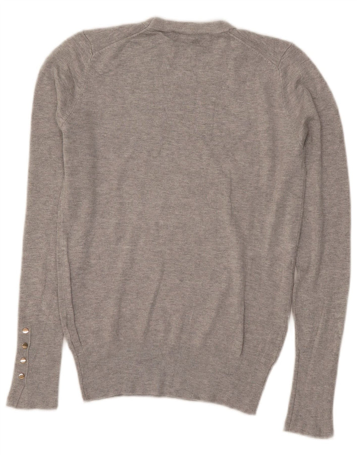 Zara Pull ras du cou pour femme UK 12 Gris moyen
