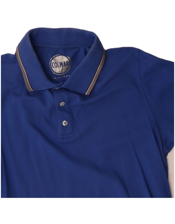 COLMAR Polo Homme Bleu Moyen Coton
