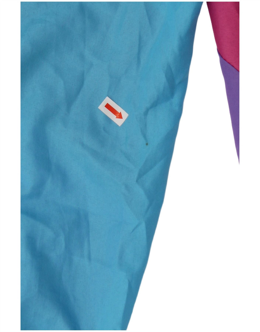 VINTAGE Pantalon de survêtement femme Joggers UK 10 Small Blue Colourblock