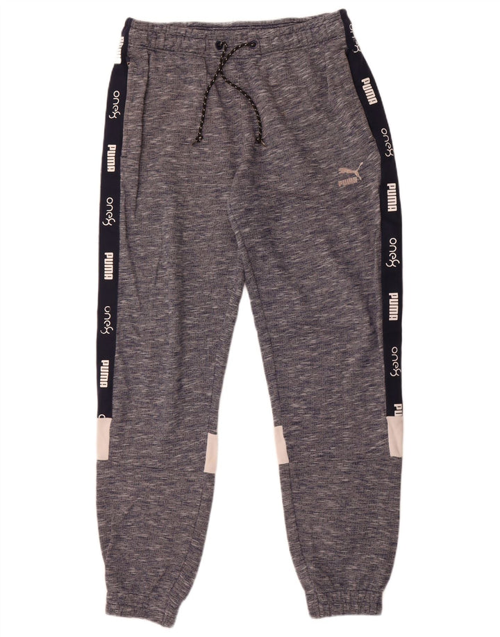 Puma Pantalon de Survêtement Graphique Homme Bleu Marine Moucheté
