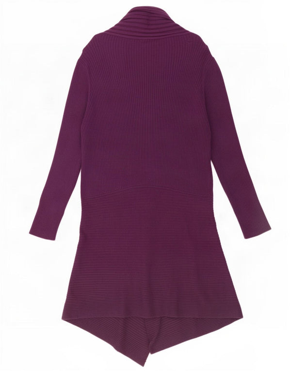 Marks & Spencer Pull cardigan ouvert asymétrique pour femme UK 20 2XL Violet
