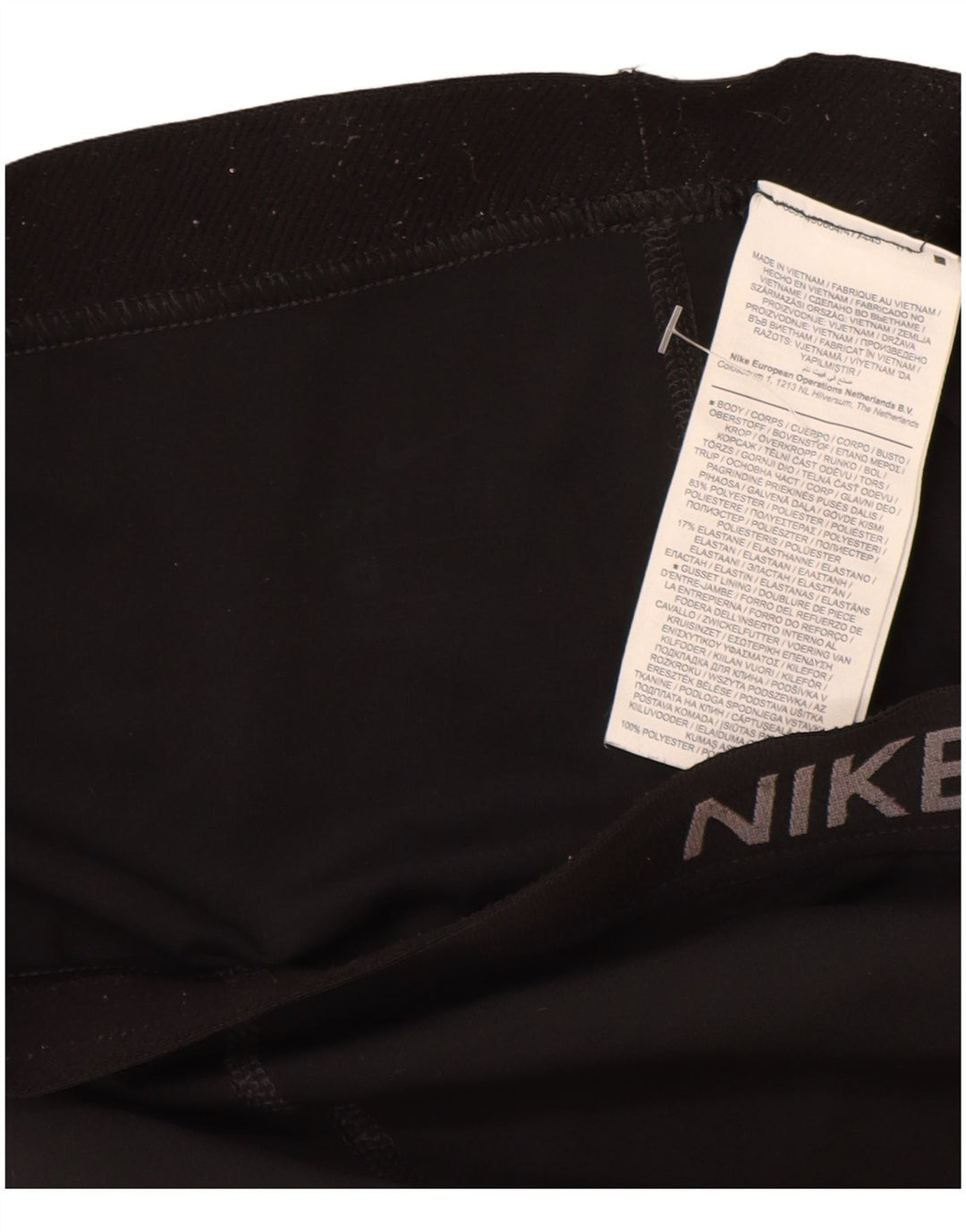 Nike Legging court graphique pour femme UK 8 Small Noir Polyester