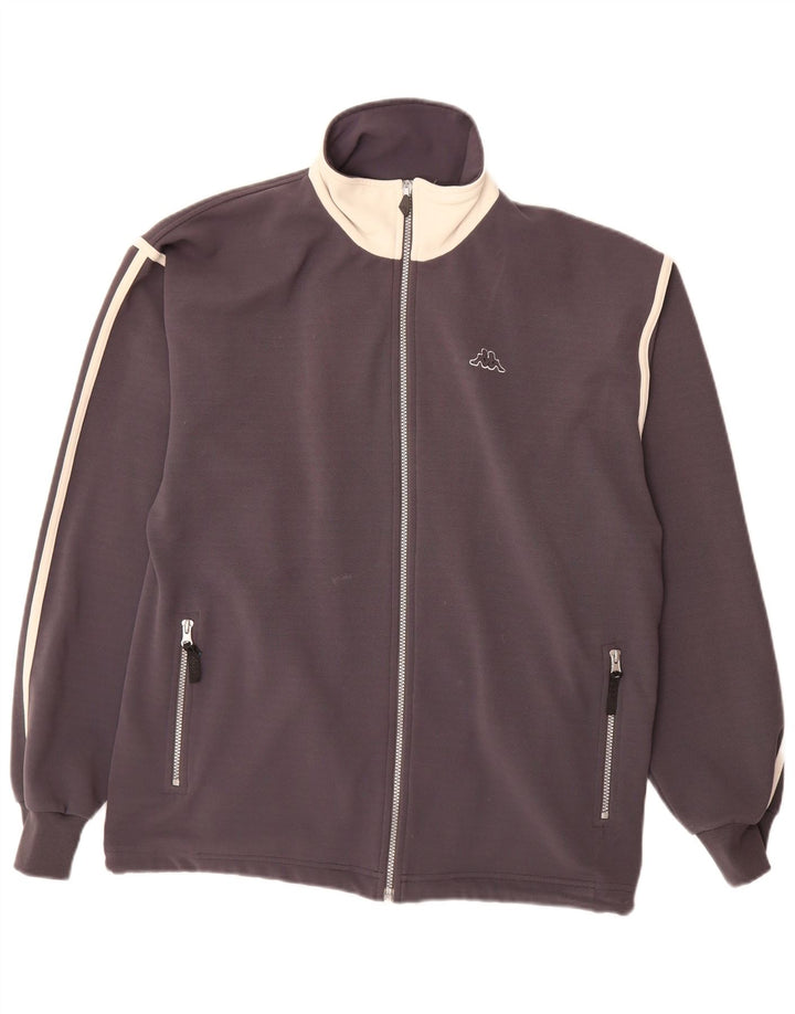 KAPPA Veste de Survêtement Homme Grand Gris Polyester