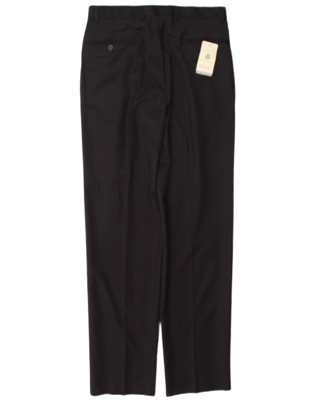 vintage Mens Pegged Suit Pantalon IT 48 Moyen W32 L34 Laine Noire