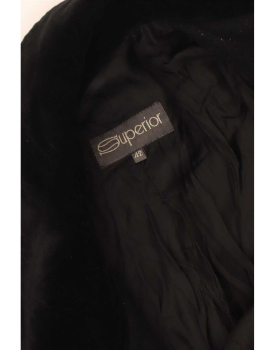 Superior Manteau croisé pour femme IT 42 Noir moyen