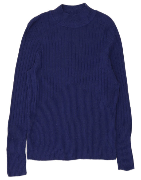 Marks & Spencer Pull col roulé pour femme UK 16 Large Bleu marine