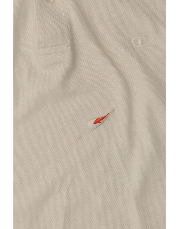 Champion Polo Homme Blanc Moyen Coton