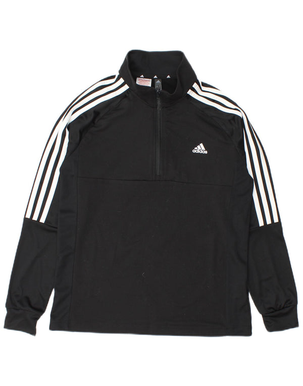 Adidas Haut de Survêtement Aeroready Zip Neck Pull Garçon 13-14 Ans Noir