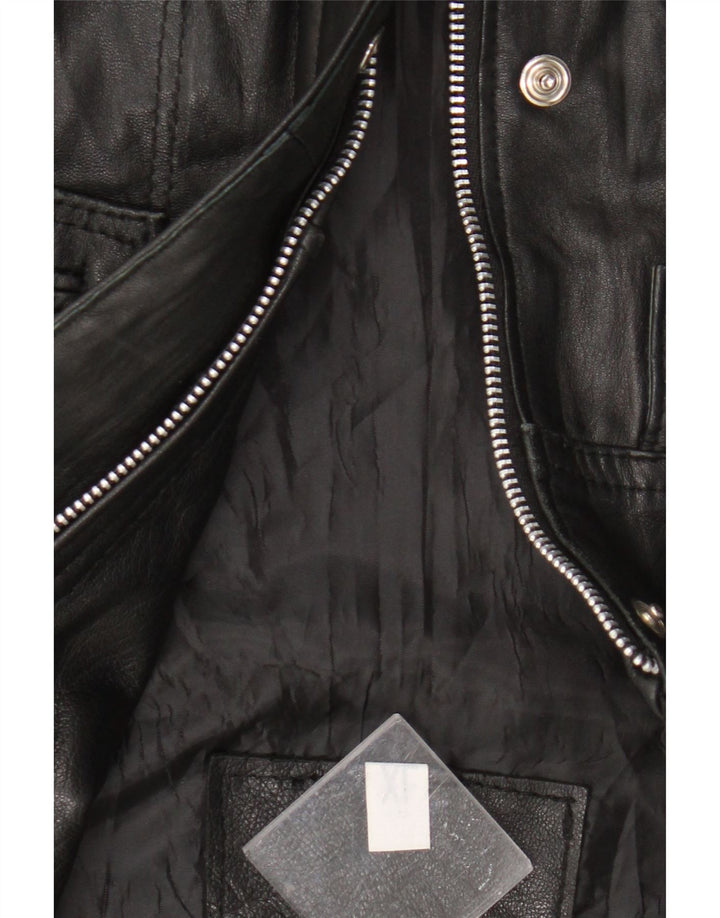 Gilet en cuir homme vintage UK 42 XL Cuir noir