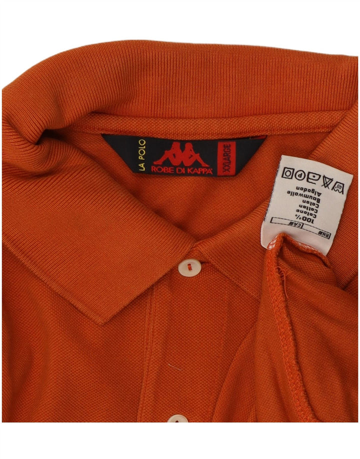 KAPPA Polo Homme 2XL Orange Coton