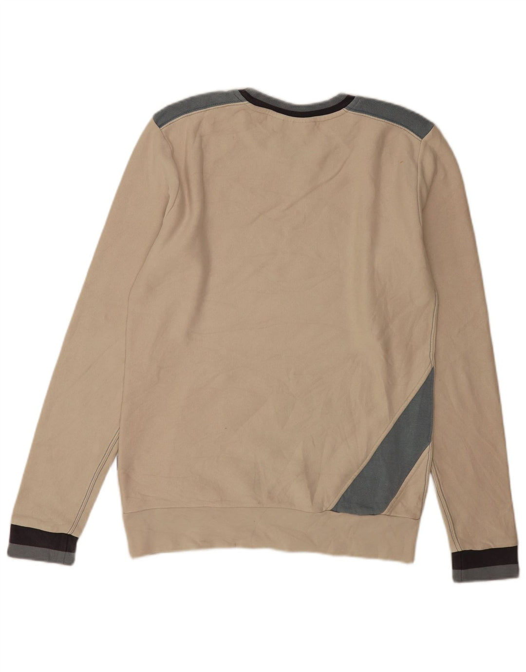 Puma Sweat-shirt Graphic Sweatshirt Jumper Small Homme Blanc Cassé Colourblock