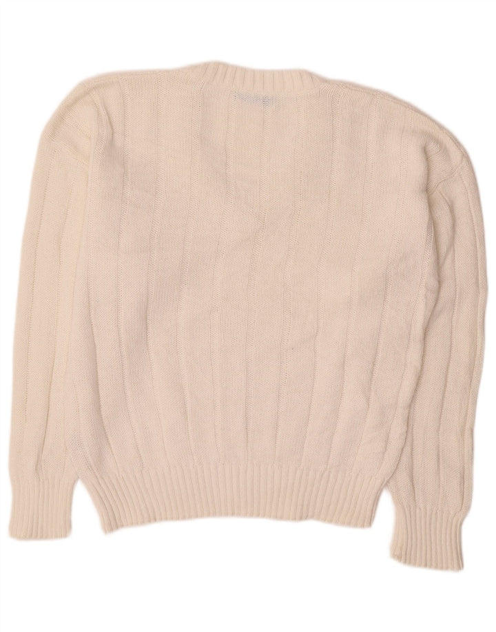 CARRERA Pull col V Homme Petit Blanc Coton