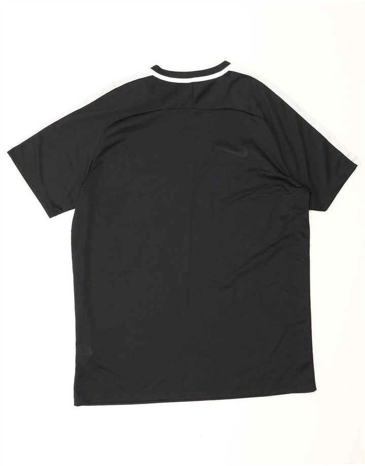 Nike Hommes Dri Fit T-Shirt Haut XL Noir Polyester