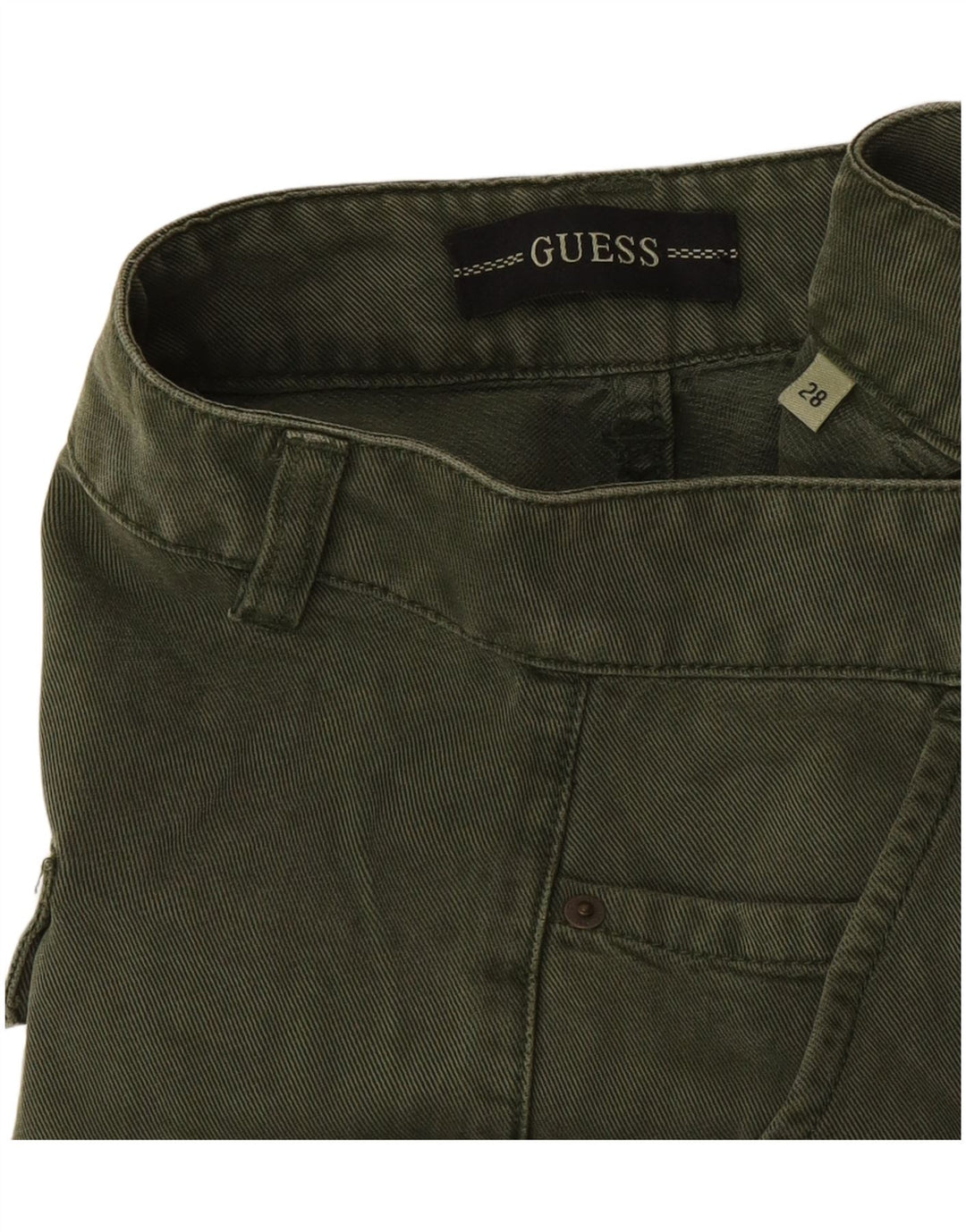 Guess Pantalon Cargo Joggers Femme W28 L29 Vert