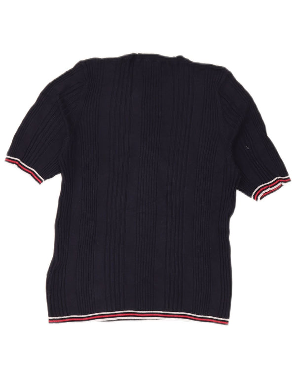 MARKS & SPENCER Pull à col rond pour femme UK 14 Large Bleu marine