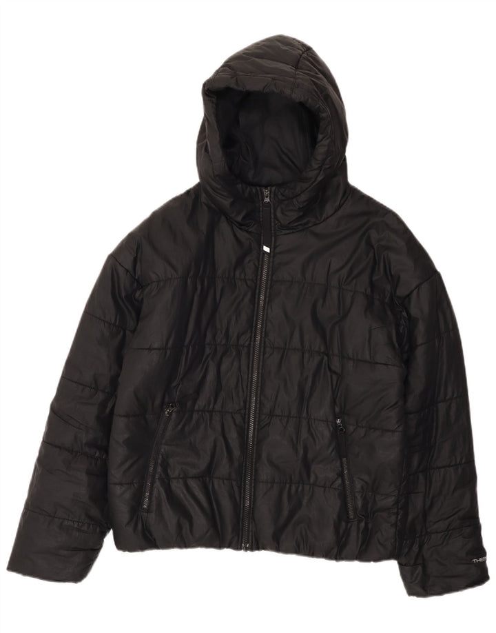 Veste matelassée surdimensionnée Nike Therma-Fit pour femme UK 10 Small Noir Polyester