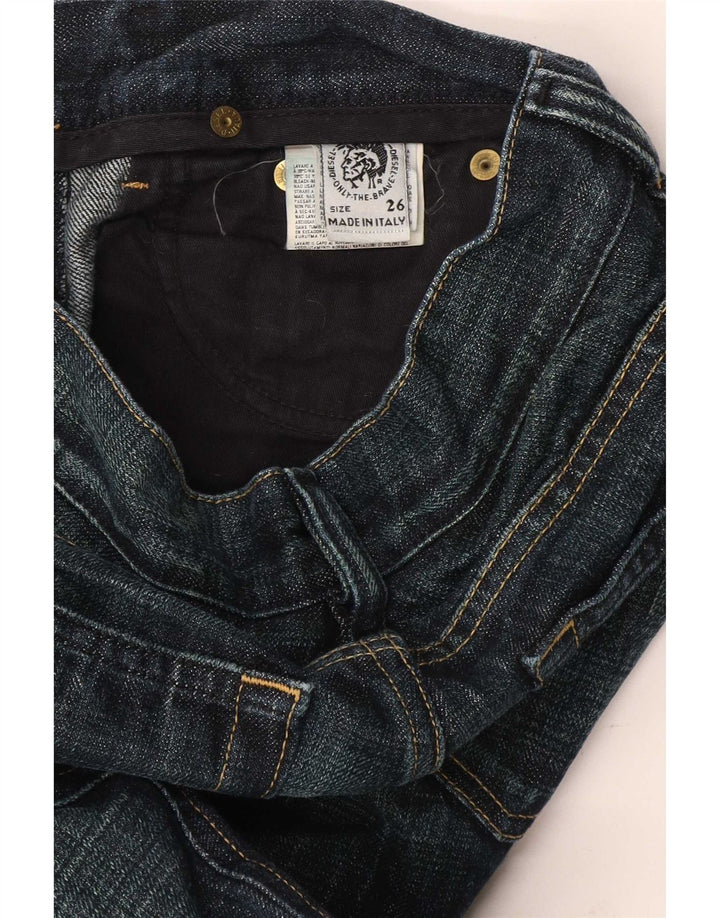Jean Bootcut Femme Diesel W26 L31 Bleu Marine Coton