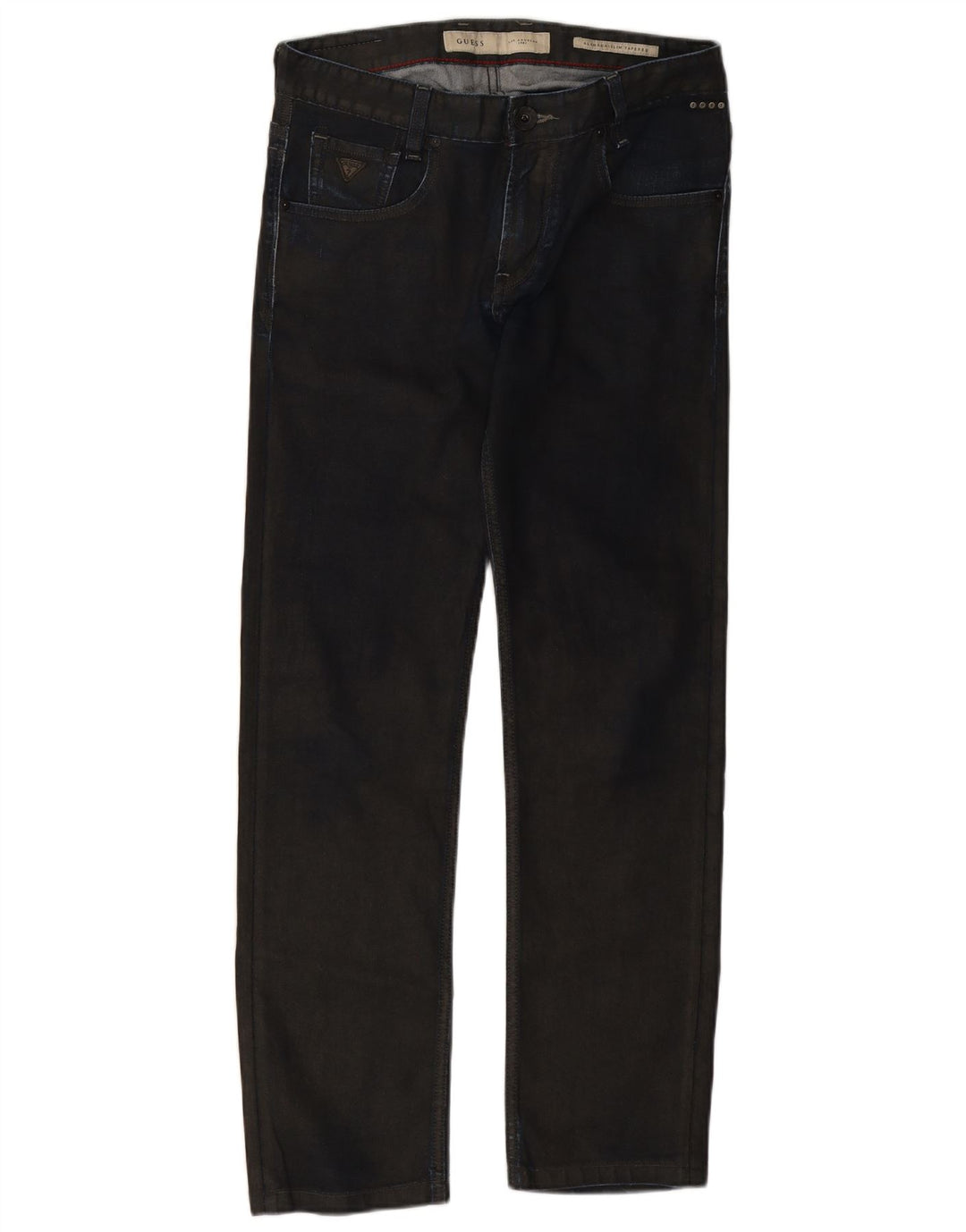 Guess Jean Slim Fuselé W30 L29 Femme Bleu Marine