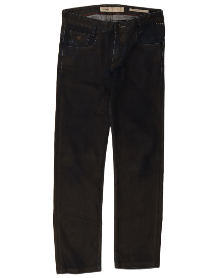 Guess Jean Slim Fuselé W30 L29 Femme Bleu Marine
