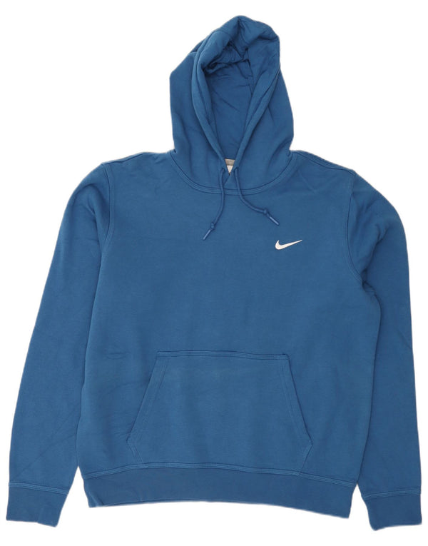 Nike Pull à capuche pour homme en coton bleu Taille L